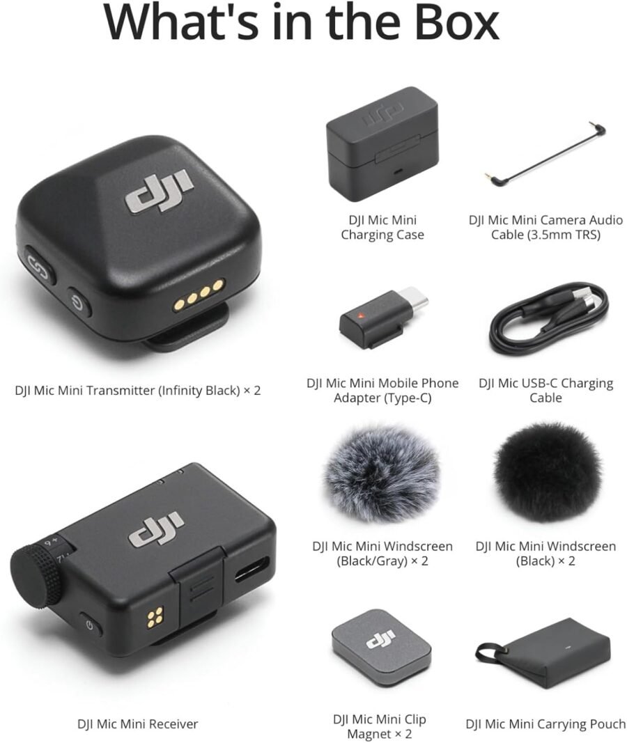 DJI Mic Mini (2TX+1RX+Charging Case)